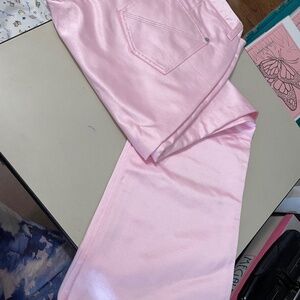 Limited Too Pink Sateen Pants - Size 7 Junior
